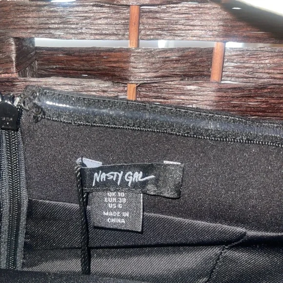 Nasty Gal Premium Embellished Diamante Feather Strapless Dress - Picture 5 of 6